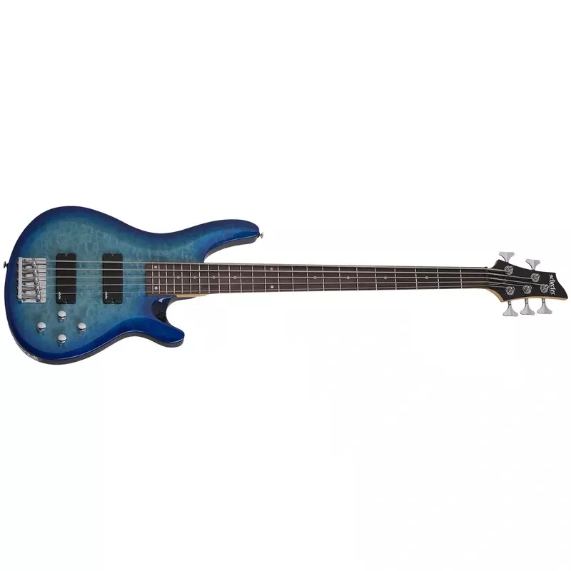 Schecter C-5 Plus 5-String Electric Bass, Ocean Blue Burst 592-SHC