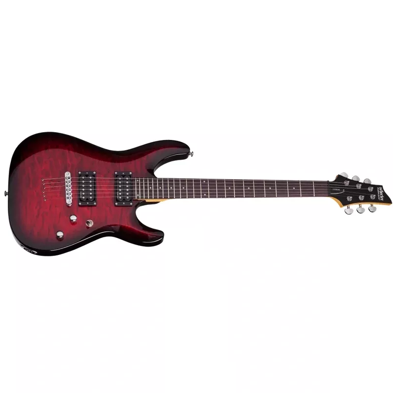 Schecter C-6-PLUS-STCB See Thru Cherry Burst 447-SHC