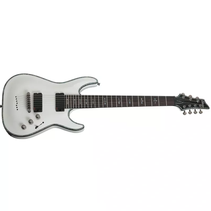 Schecter HR-C-7-WHT Hellraiser Gloss White 7 String Guitar with EMG 707TW Pickups 1810-SHC