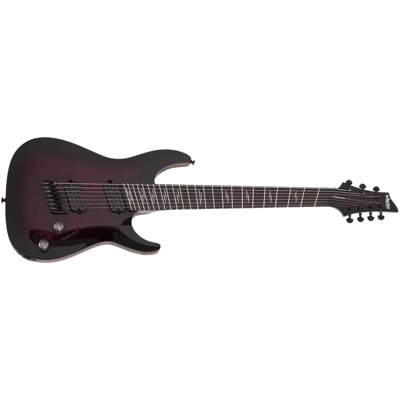 Schecter Omen Elite-7 Multiscale 7 String Black Cherry Burst 2462-SHC