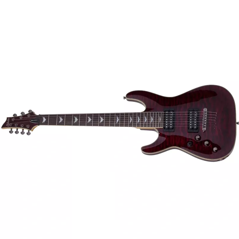 Schecter OMEN-EXT-7-LH-BCH Left Handed Black Cherry 2013-SHC