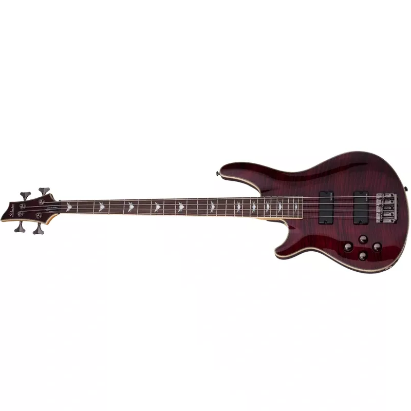 Schecter OMEN-EXTREME-4-LH-BCH Black Cherry 4 String Bass with Schecter Diamond Bass 2046-SHC