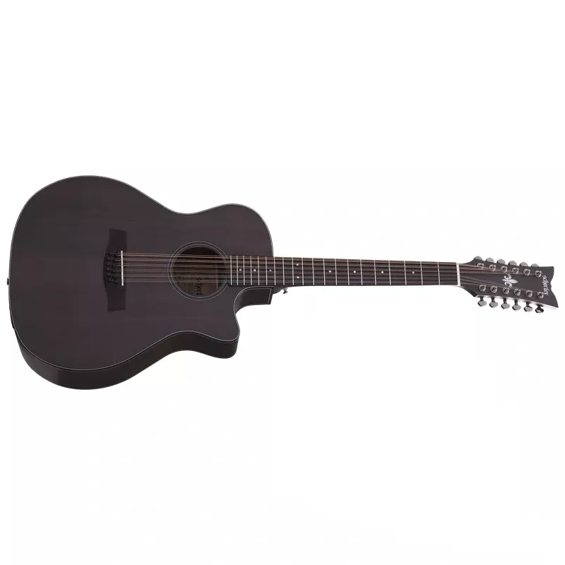 Schecter ORLEANS-STUDIO-12AC-SSTBLK Orleans Studio Acoustic Electric 12 String Satin See Through Black 3714-SHC