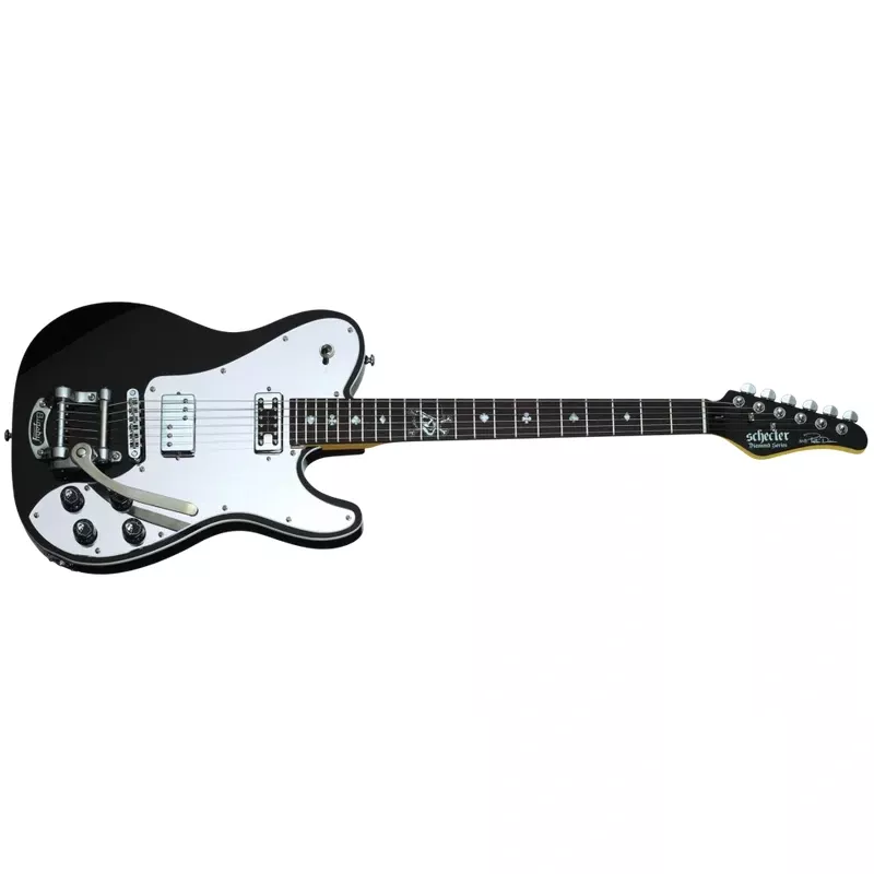 Schecter PETE-DEE-BLK PETE DEE BLK Gloss Black Guitar w Schecter SuperRock Cst Alnico DD FG101 SCH-164