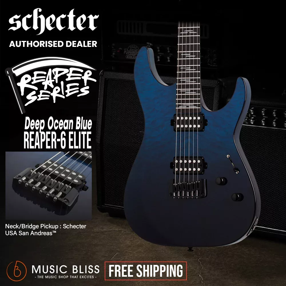 Schecter Reaper-6 Elite Electric Guitar – Deep Blue Ocean