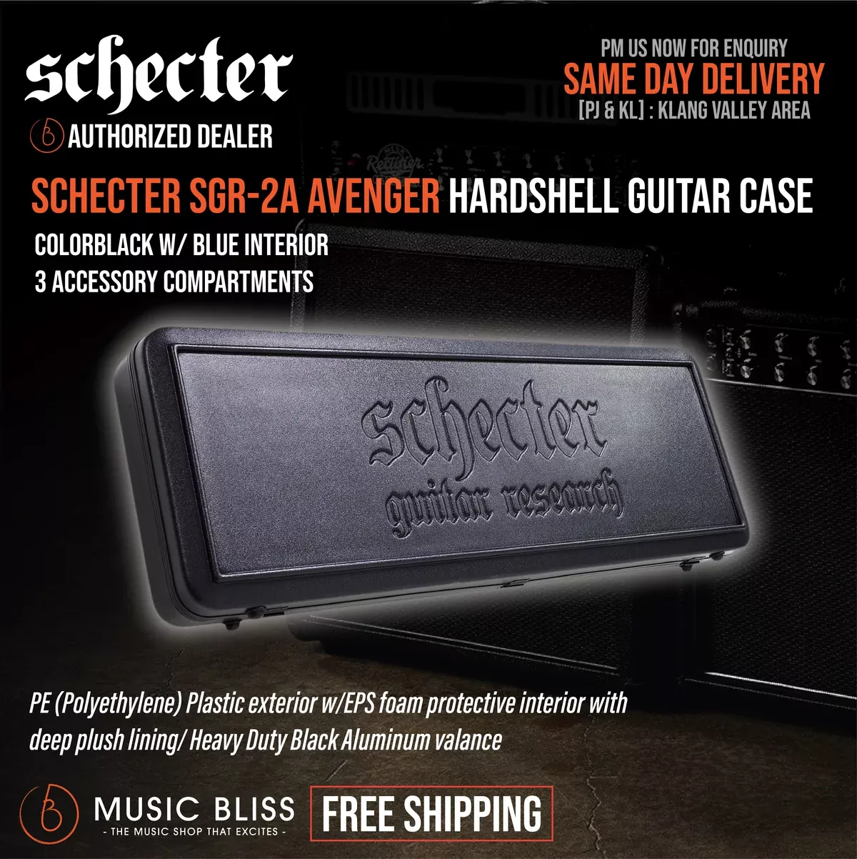 Schecter SGR-2A Avenger Hardshell Guitar Case