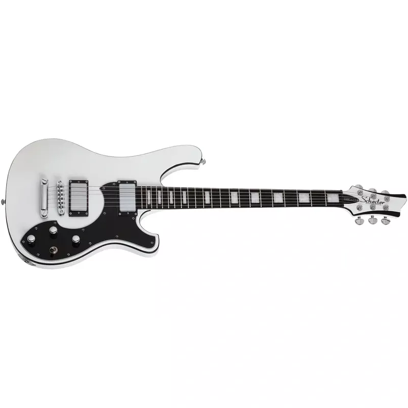 Schecter Stargazer-6 Electric Guitar, Gloss White 676-SHC