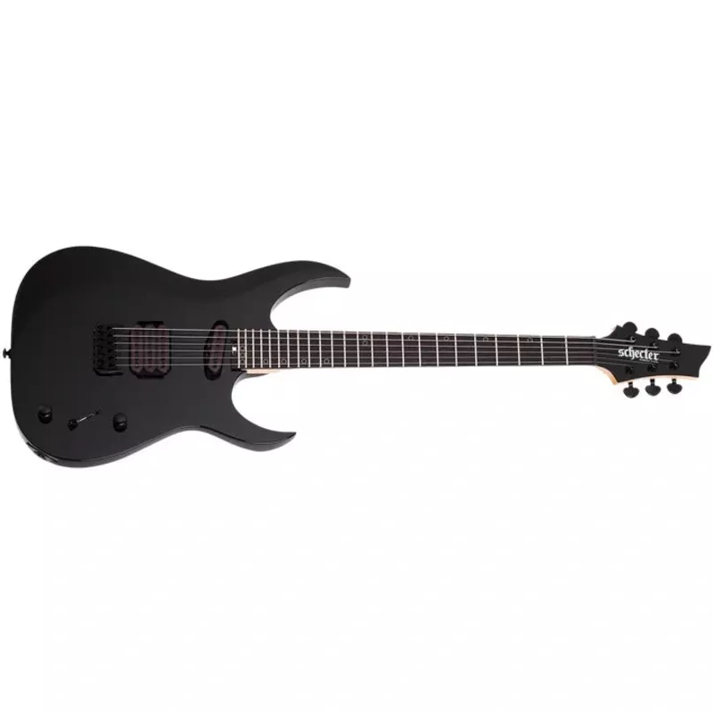 Schecter Sunset-6 Triad Electric Guitar, Gloss Black 2574-SHC