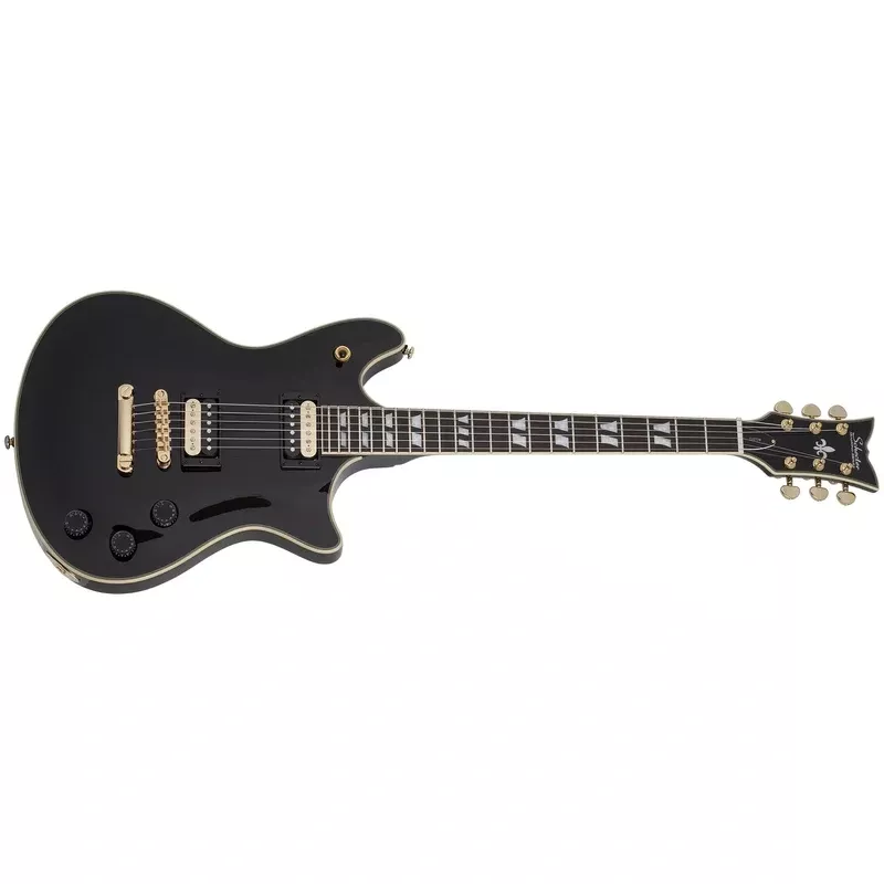 Schecter Tempest Custom Electric Guitar, Gloss Black 1723-SHC
