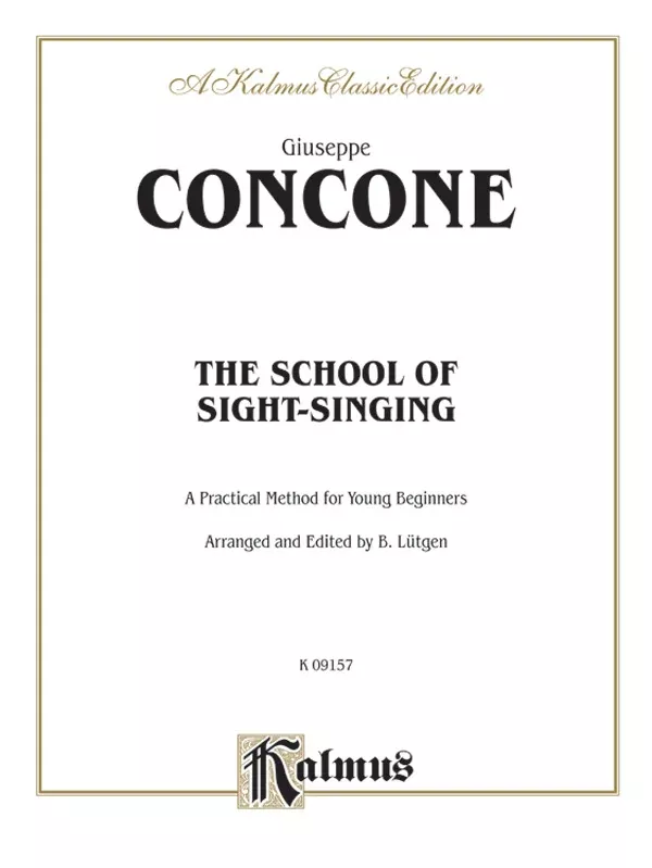 The School of Sight-Singing: Practical Method for Young Beginners (Lutgen): Vocal Book