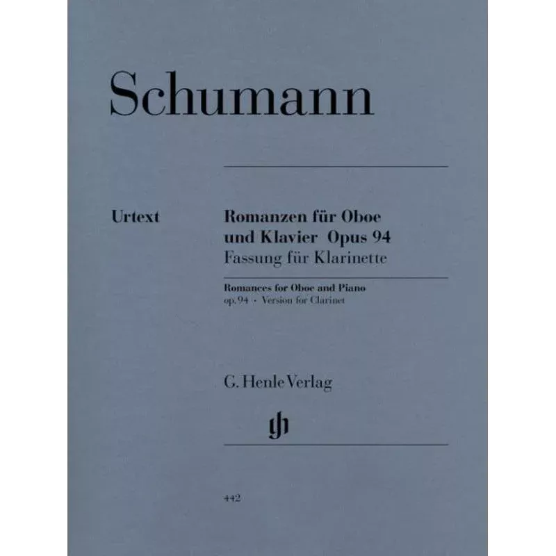 Schumann - 3 Romances Op. 94 Clarinet & Piano.