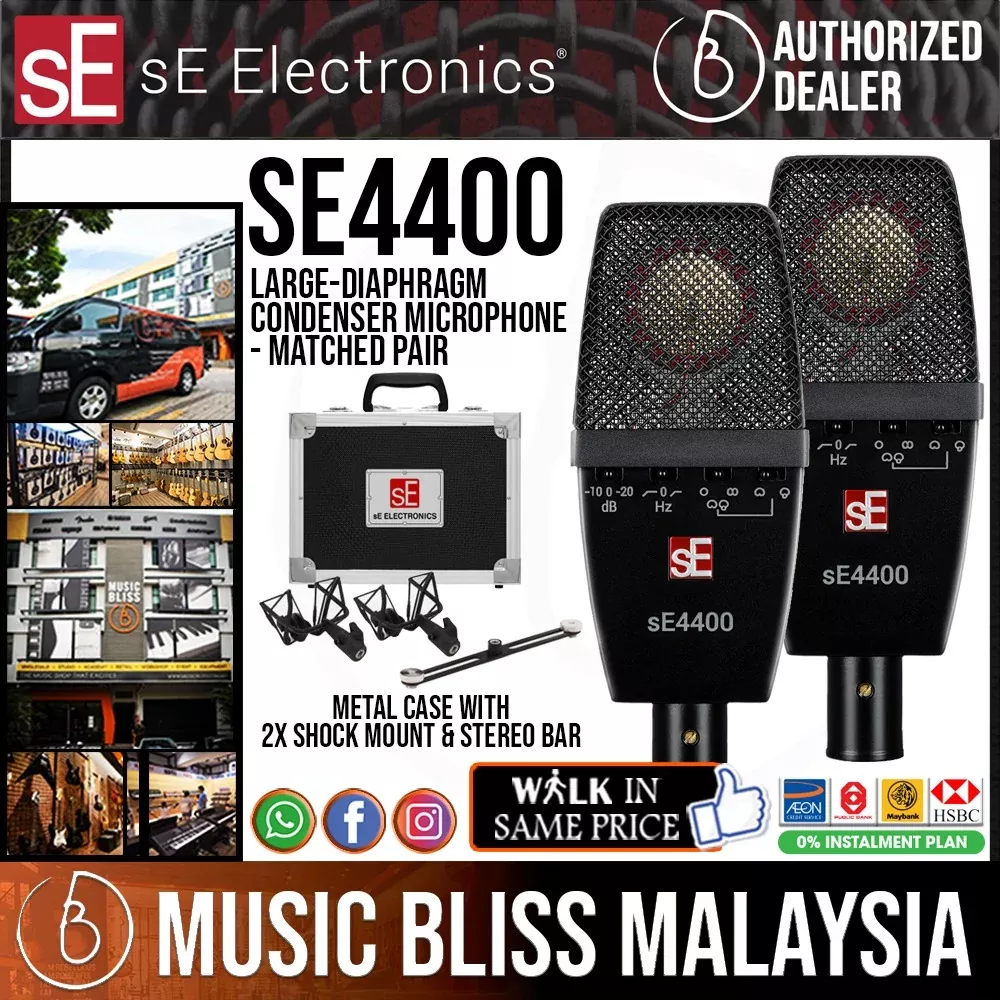 sE Electronics sE4400 Large-diaphragm Condenser Microphone – Matched Pair