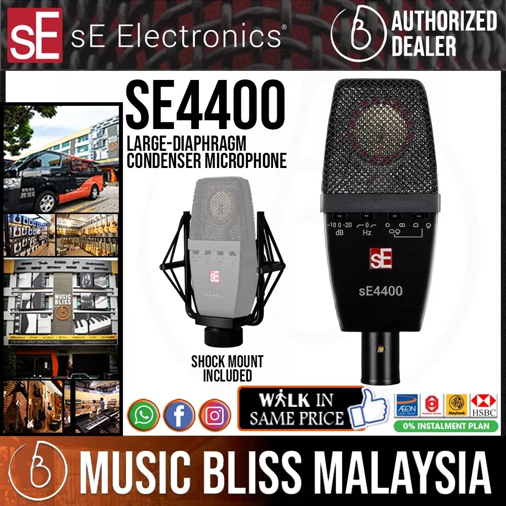 sE Electronics sE4400 Large-diaphragm Condenser Microphone with Shockmount