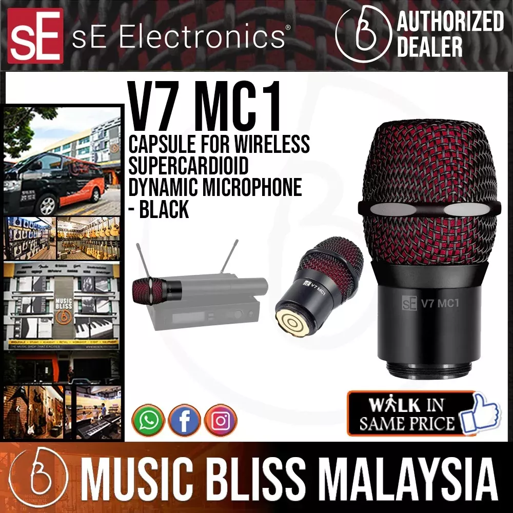 sE Electronics V7 MC1 Capsule for Shure Wireless – Black