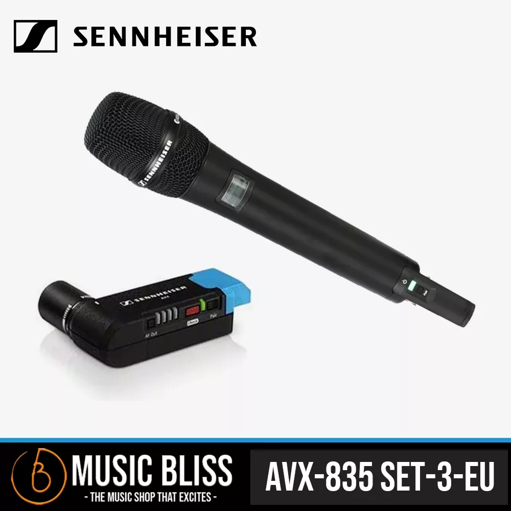 Sennheiser AVX-835 SET Digital Camera-Mount Wireless Cardioid Handheld Microphone System