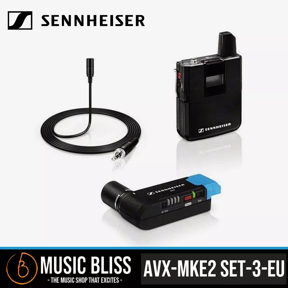 Sennheiser AVX-MKE2 SET Digital Camera-Mount Wireless Omni Lavalier Microphone System