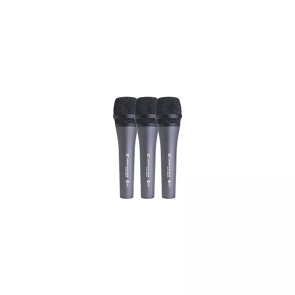 Sennheiser e 835 Cardioid Dynamic Vocal Microphone 3-Pack