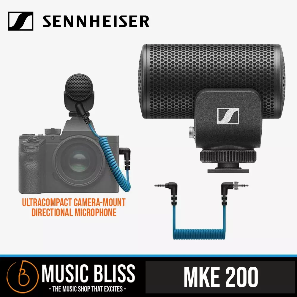 Sennheiser MKE 200 Ultracompact Camera-Mount Directional Microphone