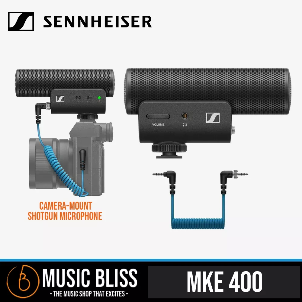 Sennheiser MKE 400 Camera-Mount Shotgun Microphone
