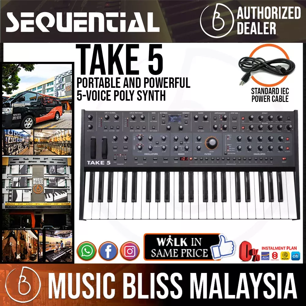 Sequential Take 5 Compact Polyphonic Analog Synthesizer
