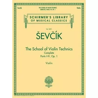 Sevcik - The School of Violin Technics, Complete