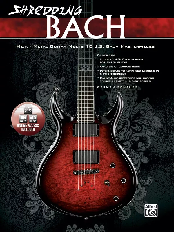 Shredding Bach: Guitar Book & Online Video/Audio