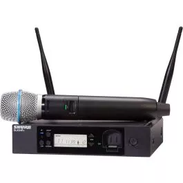 Shure GLXD24R+/B87A Digital Wireless Vocal Microphone Rack System with BETA(R)87A