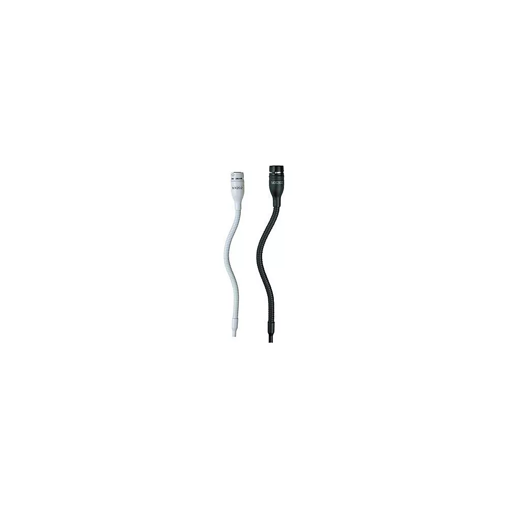 Shure MX202P MicroFlex Overhead Condenser Mic with Plate-Mount Preamp Black Cardioid