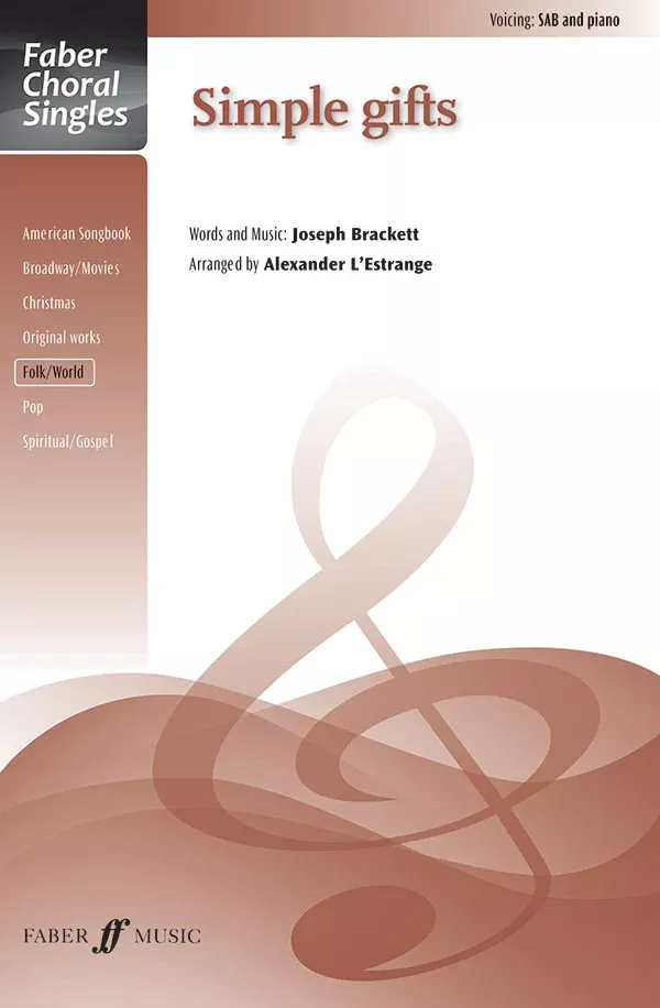 Simple Gifts: SAB Choral Octavo