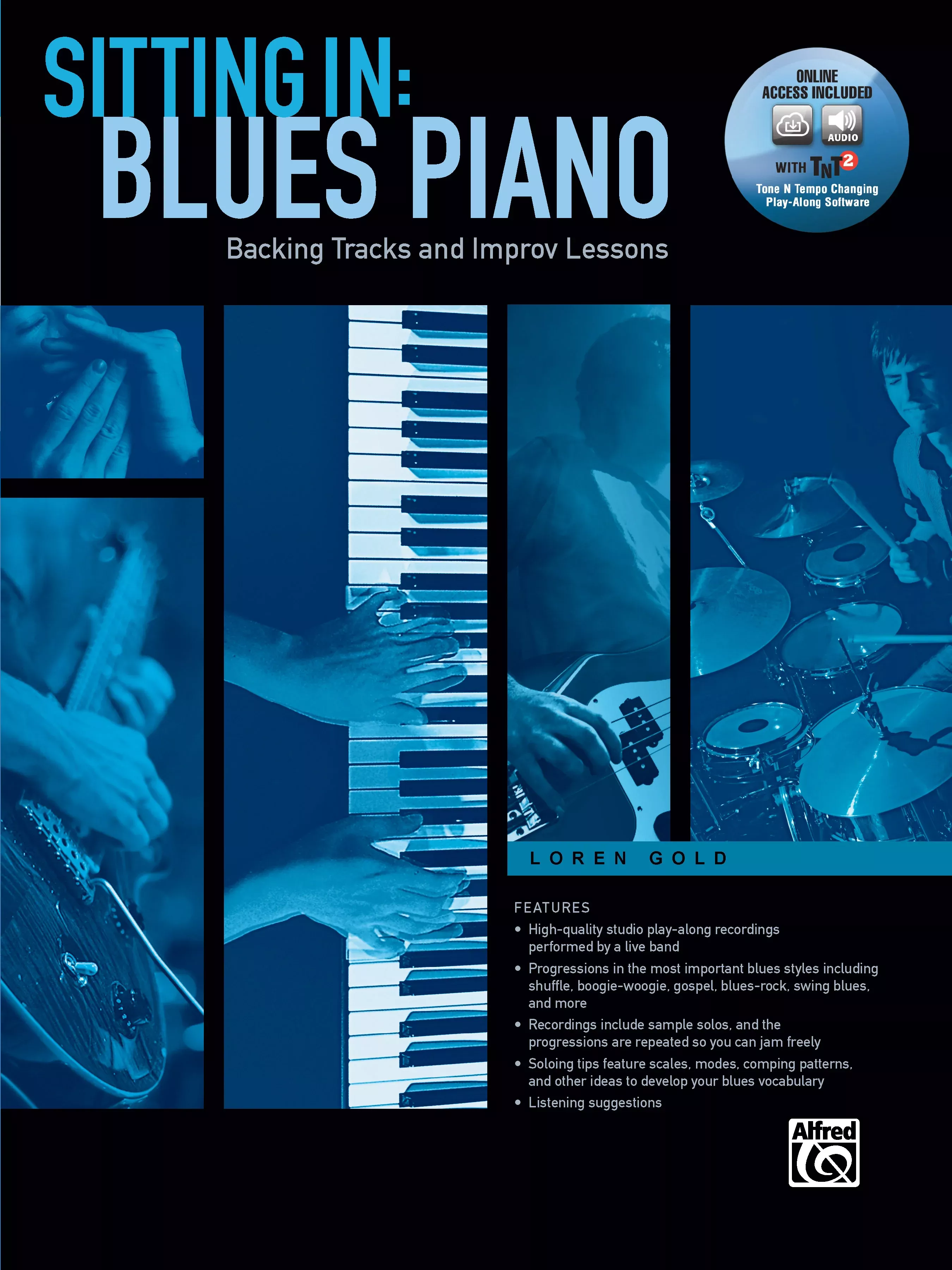 Sitting In: Blues Piano: Keyboard/Piano Book & Online Audio/Software