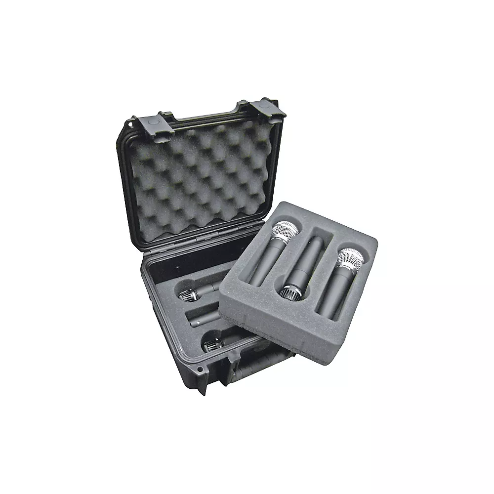 SKB Injection-Molded Microphone Case for 6 Mics