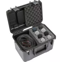 SKB Waterproof Case for 8 Microphones and Cables – 3i-1610-mc8
