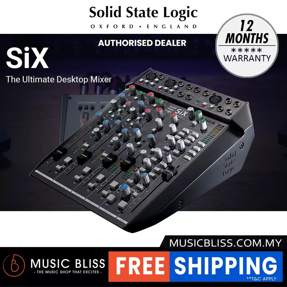 Solid State Logic SiX 6-Channel Desktop Analog Mixer