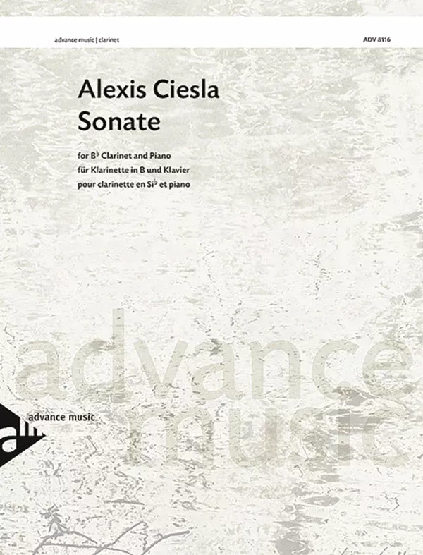 Sonate: B-flat Clarinet & Piano Parts