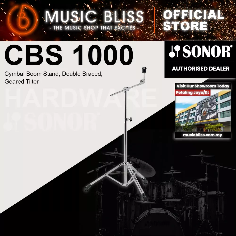 Sonor CBS 1000 Cymbal Boom Stand, Double Braced, Geared Tilter
