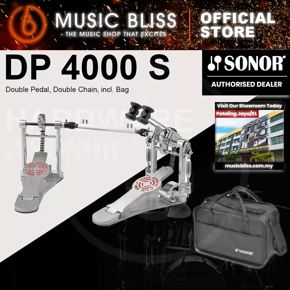 Sonor DP 4000 S Double Pedal, Double Chain with Bag