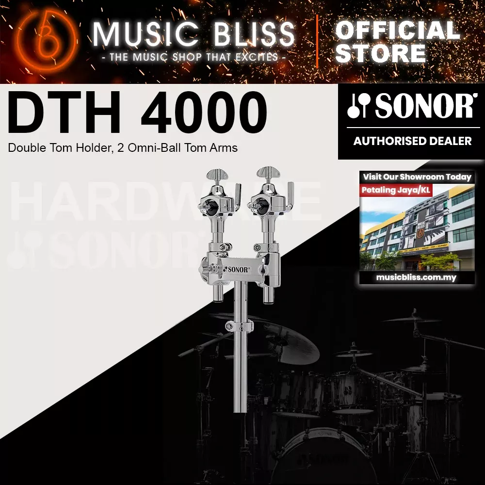 Sonor DTH 4000 Double Tom Holder, 2 Omni-Ball Tom Arms