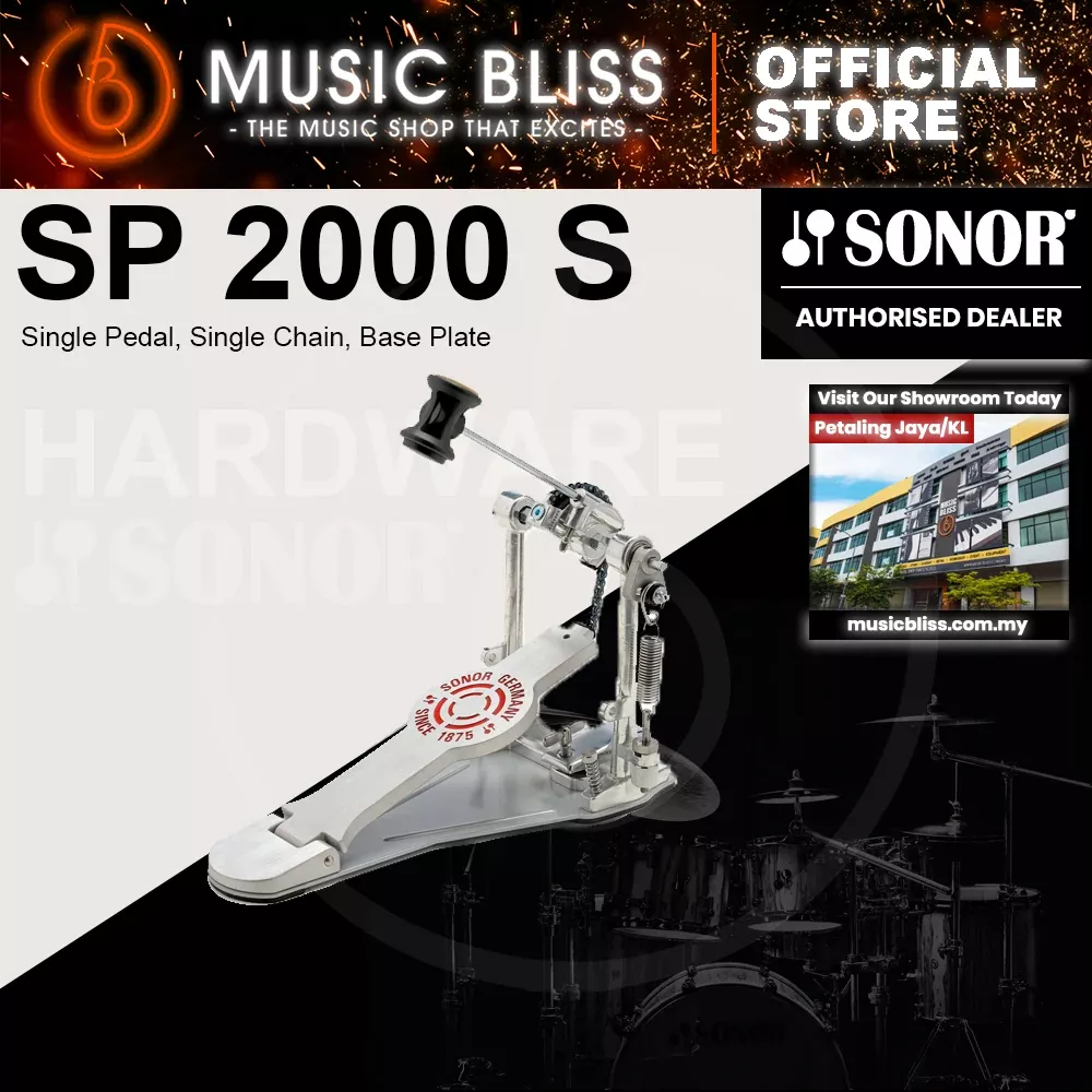 Sonor SP 2000 S Single Pedal, Single Chain, Base Plate