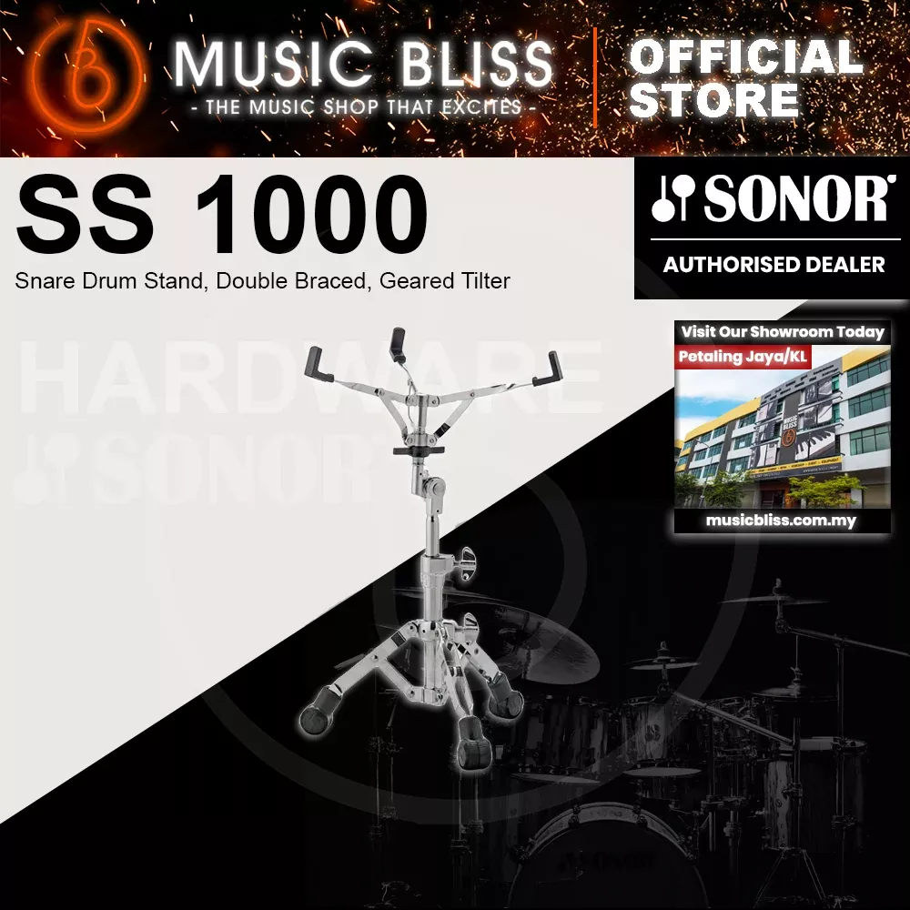 Sonor SS 1000 Snare Drum Stand, Double Braced, Geared Tilter