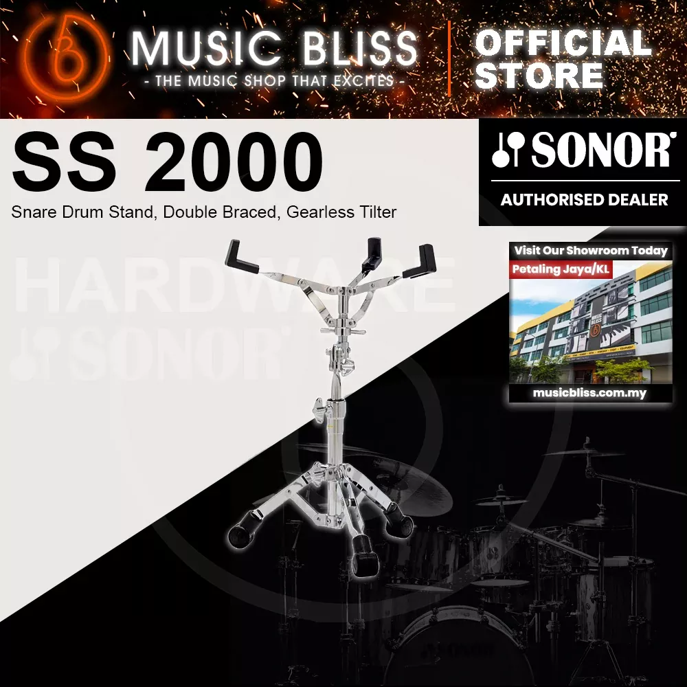 Sonor SS 2000 Snare Drum Stand, Double Braced, Gearless Tilter