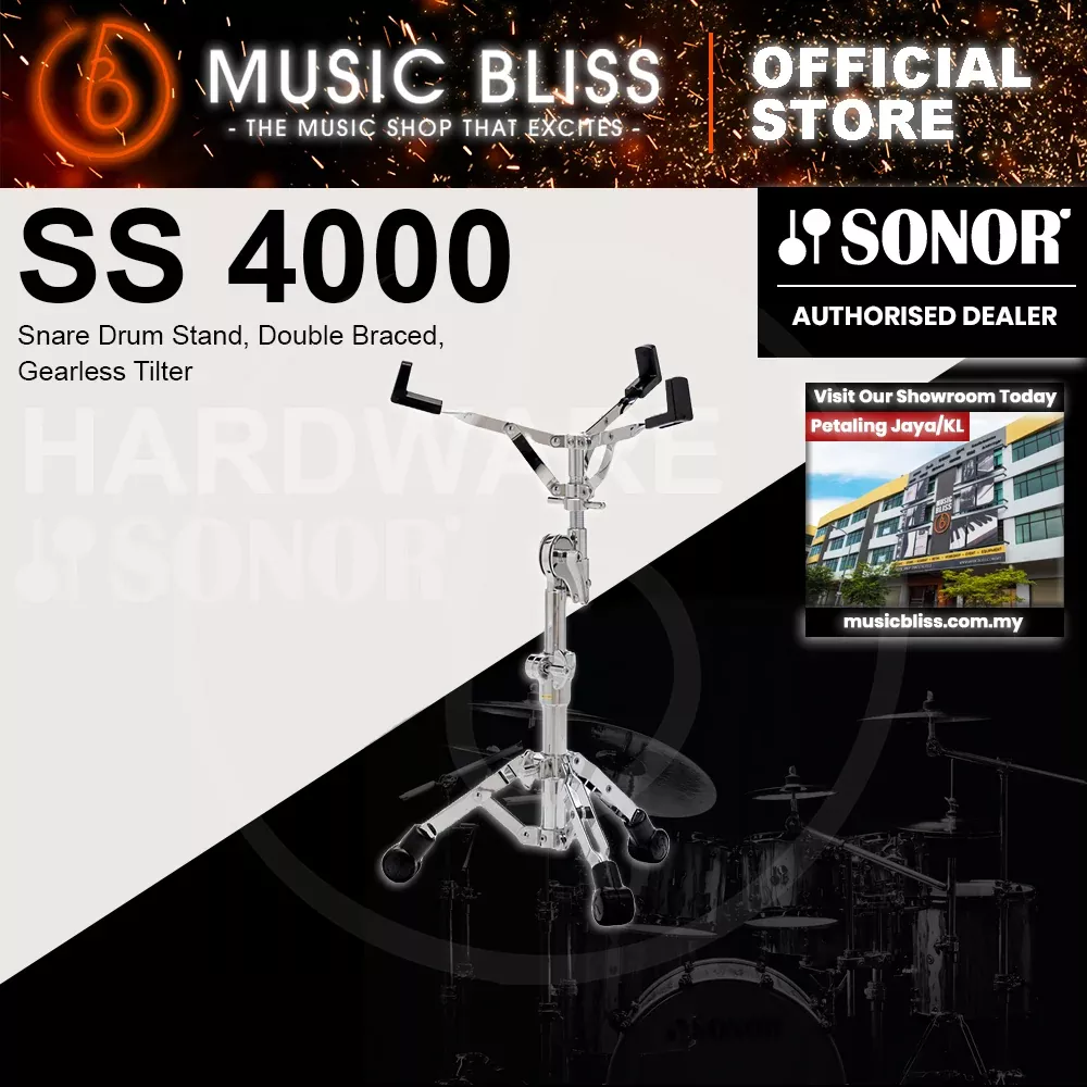 Sonor SS 4000 Snare Drum Stand, Double Braced, Gearless Tilter