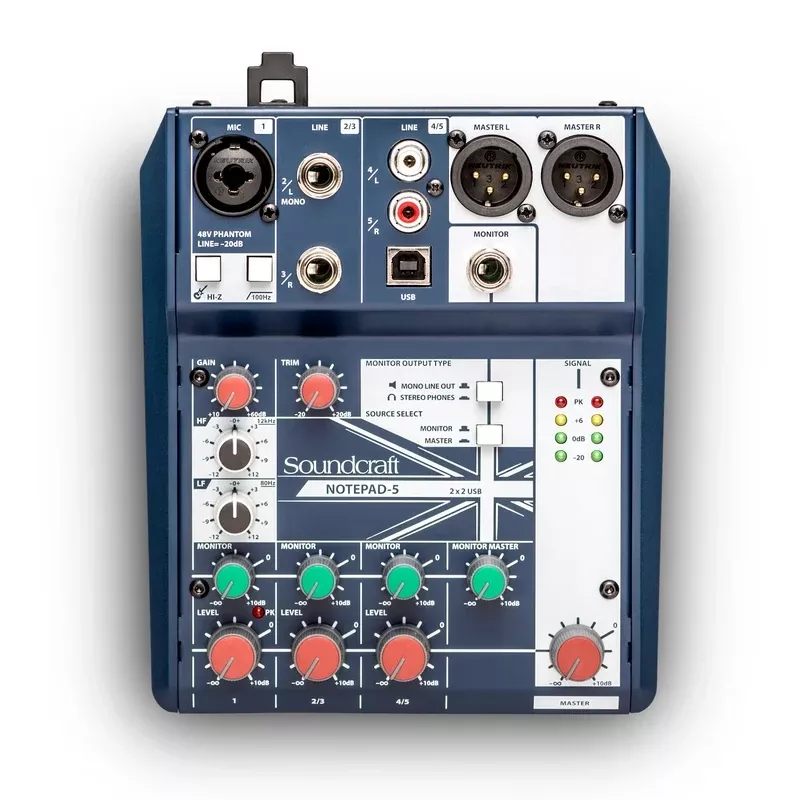 SOUNDCRAFT NOTEPAD-5 5-CHANNEL MIXER