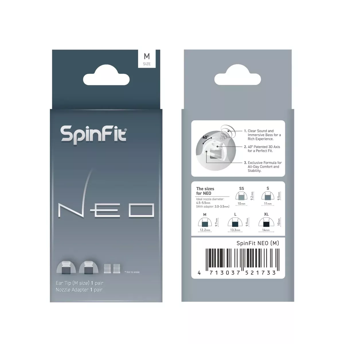 Spinfit Neo Premium Eartips for IEMs - M Size