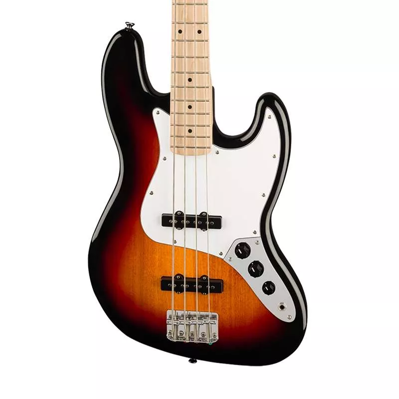 Squier Affinity Jazz Bass – 3 Tone Sunburst with Maple Fingerboard