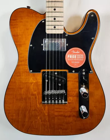 Squier Affinity Telecaster FMT SH, Maple FB, Black Pickguard, Mocha
