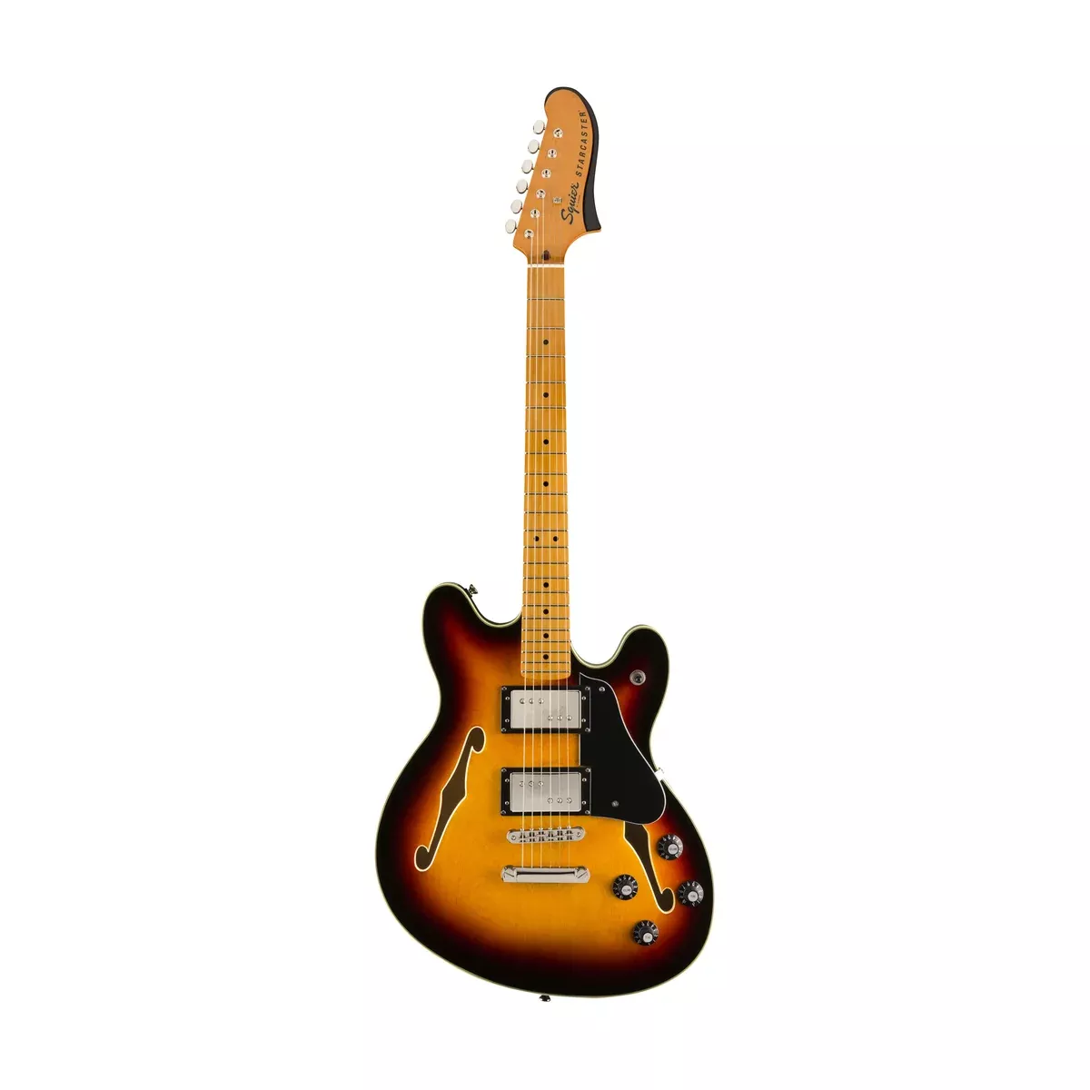 Squier Classic Vibe Starcaster Electric Guitar, Maple FB, 3-Tone Sunburst