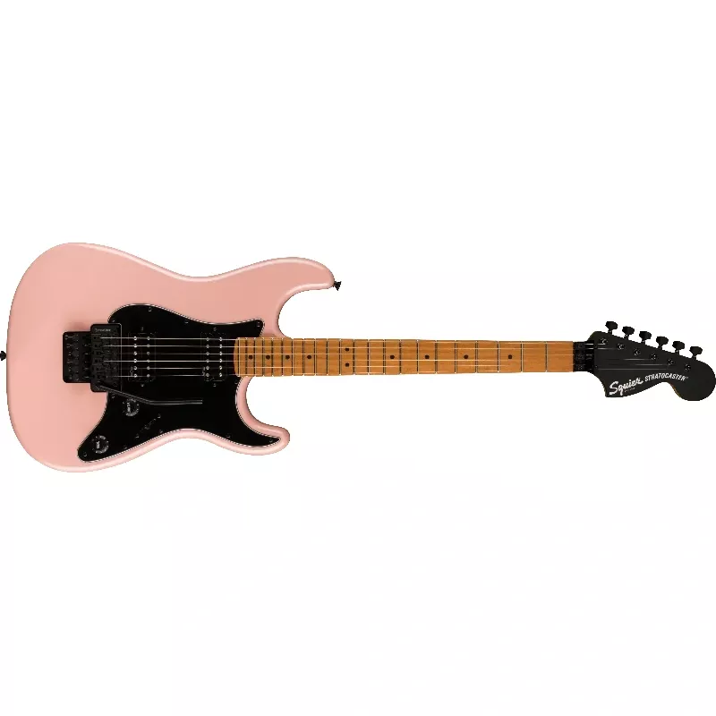 Squier Contemporary Stratocaster HH FR Roasted Maple Fingerboard Black Pickguard Shell Pink Pearl F-0370240533