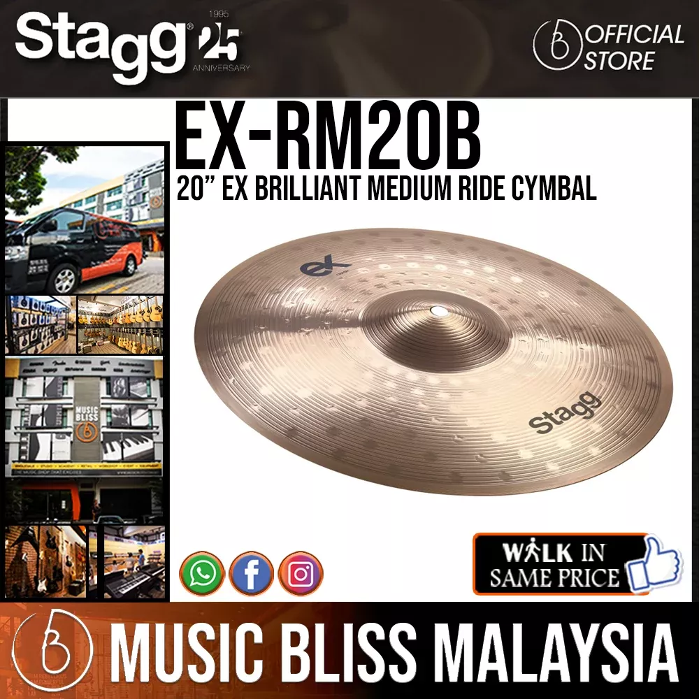 Stagg EX-RM20B 20” EX Brilliant Medium Ride Cymbal