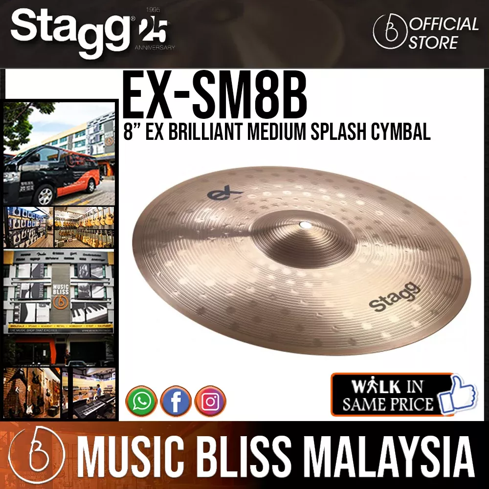 Stagg EX-SM8B 8” EX Brilliant Medium Splash Cymbal