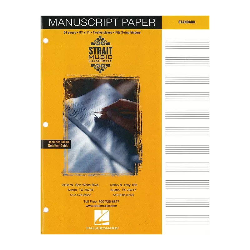 Standard Manuscript Paper (Yellow Cover)